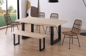 Mesa Comedor Roble miniatura 3