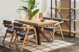 Mesa Comedor Extensible Roble Nordish 140-220 Cm miniatura 6