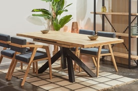 Mesa Comedor Extensible Roble Nordish 140-220 Cm miniatura 7