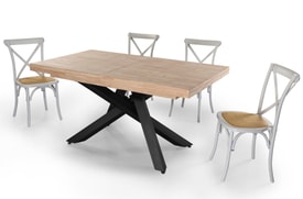 Mesa Comedor Extensible Roble miniatura 5
