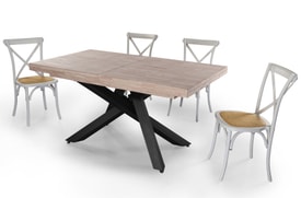 Mesa Comedor Extensible Roble Honey 160-240 Cm miniatura 5