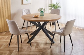Mesa Comedor Redonda Extensible Oak miniatura 7