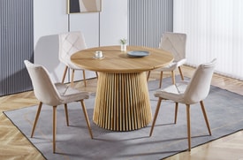 Mesa Comedor Redonda Extensible Oak miniatura 7