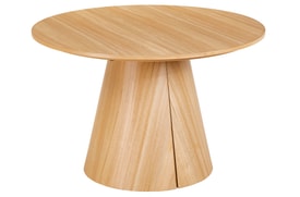 Mesa Comedor Redonda Extensible 120-200 Cm Color Marrón miniatura 2