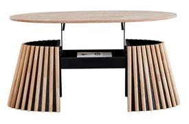 Mesa Centro Elevable Marrón miniatura 5
