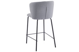 Taburete Tapizado Gris miniatura 3