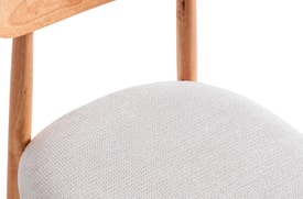 Silla Comedor Beige miniatura 5