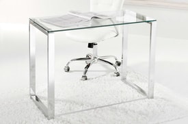 Mesa De Estudio 100X50 Cm Cristal