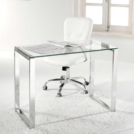 Mesa De Estudio 100X50 Cm Cristal miniatura 2