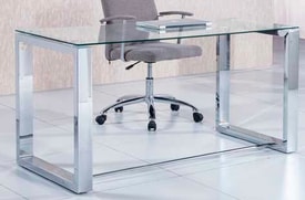 Mesa Despacho Cristal Templado 140 X 70 Cm