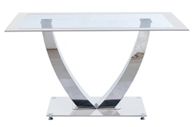 Mesa Comedor Cristal Blanco miniatura 3