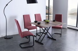 Mesa Centro Elevable Y Extensible Color Marrón miniatura 5