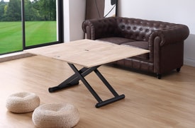 Mesa Centro Elevable Roble miniatura 4