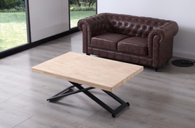 Mesa Centro Elevable Roble miniatura 3