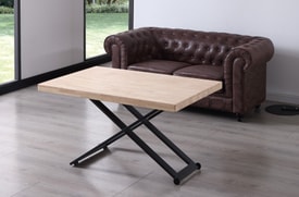 Mesa Centro Elevable Roble miniatura 4
