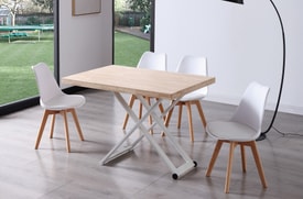 Mesa Centro Elevable Roble miniatura 5