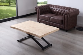 Mesa Centro Elevable Roble miniatura 3