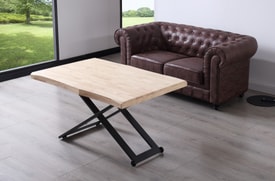 Mesa Centro Elevable Roble miniatura 4