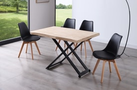 Mesa Centro Elevable Roble miniatura 5