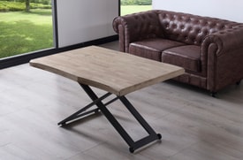 Mesa Centro Elevable Roble miniatura 4