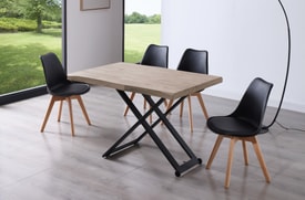 Mesa Centro Elevable Roble miniatura 5