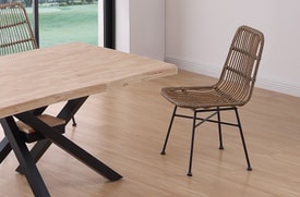 Silla Comedor Marrón miniatura 3