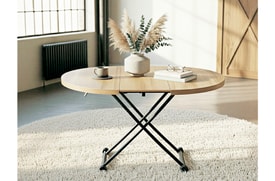Mesa Centro Elevable Extensible Oak miniatura 9