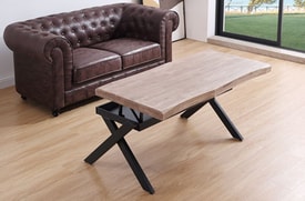 Mesa Centro Elevable Roble