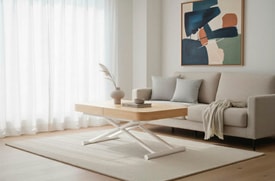 Mesa Centro Extensible Color Oak miniatura 7