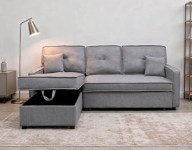Chaise Longue 3 Plazas Color Gris miniatura 1