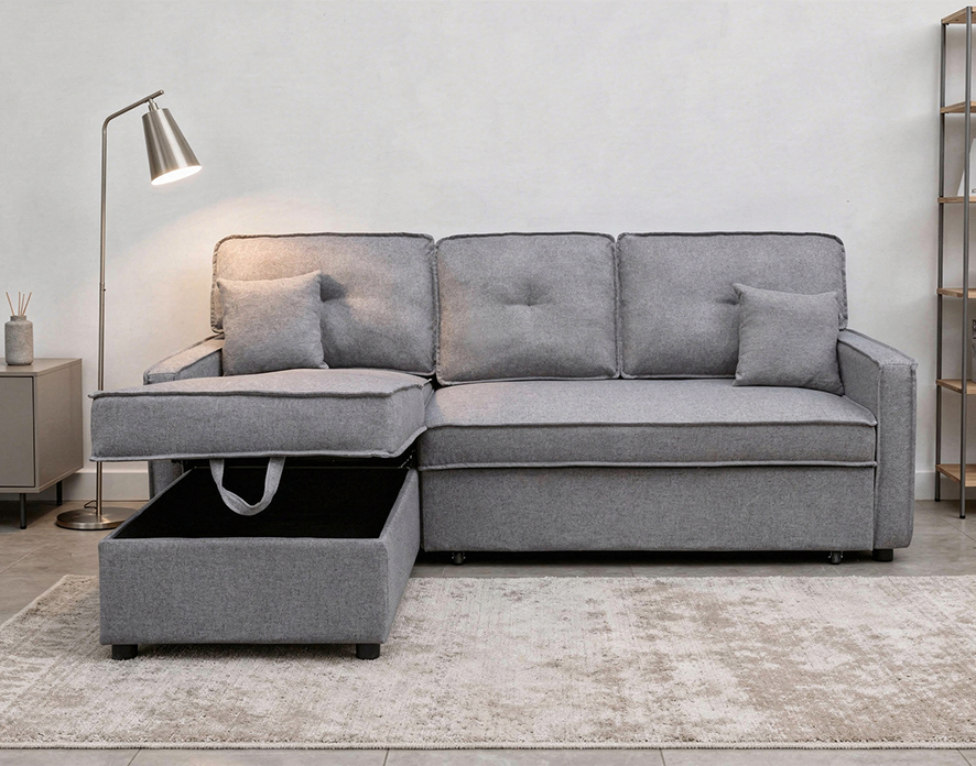 Chaise Longue 3 Plazas Color Gris