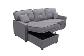 Chaise Longue 3 Plazas Color Gris miniatura 4