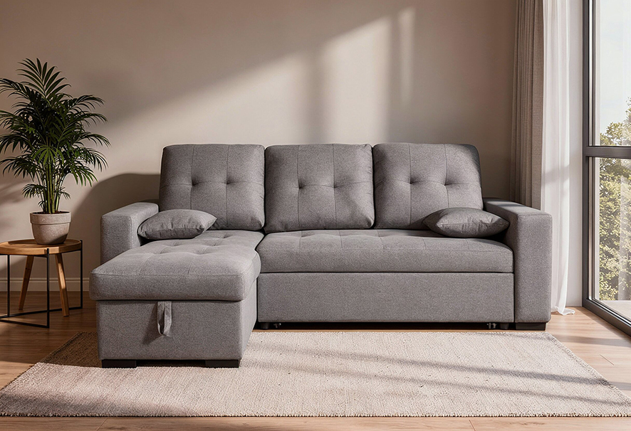 Chaise Longue 3 Plazas Color Gris