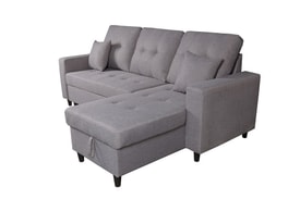 Chaise Longue 3 Plazas Color Gris miniatura 5