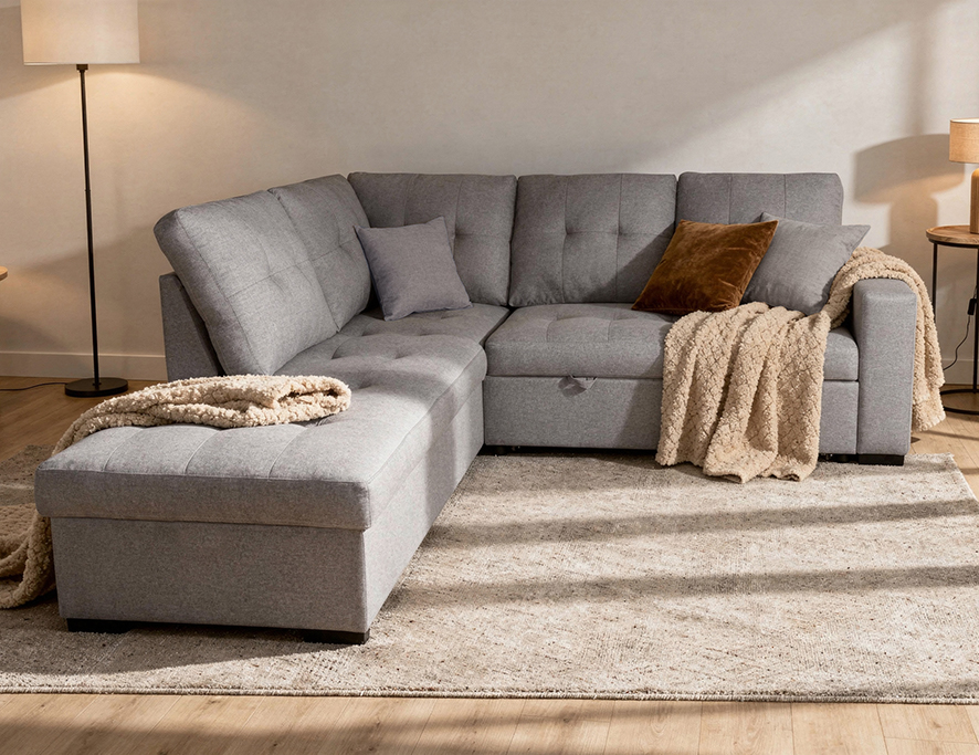 Chaise Longue 3 Plazas Color Gris