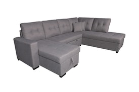 Chaise Longue 3 Plazas Color Gris miniatura 4