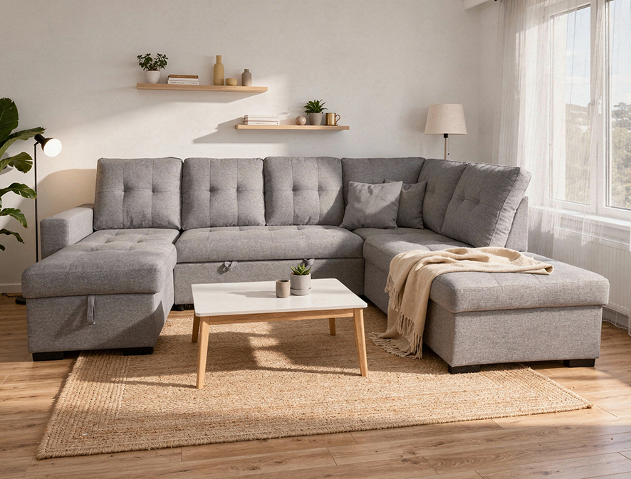 Chaise Longue 5 Plazas Color Gris