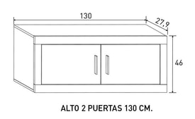 Mueble Tv 130 Cm Color miniatura 2
