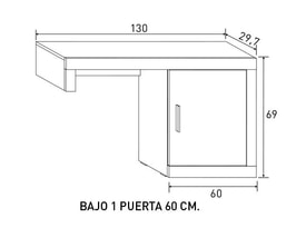 Mueble Tv Cambria miniatura 2