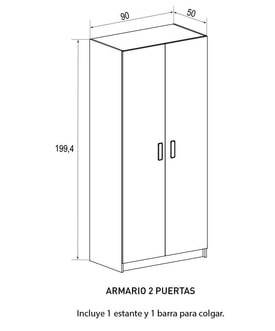 Armario 2 Puertas miniatura 2