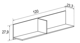 Estante Blanco 120 Cm miniatura 2