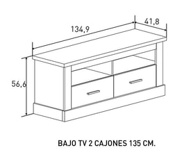 Mueble Tv Chellen Marrón miniatura 2