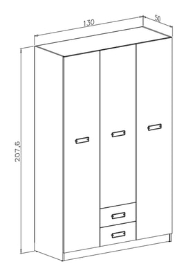 Armario 3 Puertas Color miniatura 4