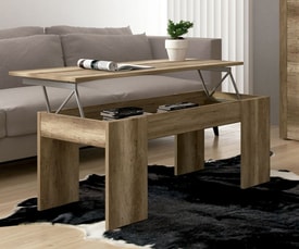 Mesa Centro Elevable Marrón