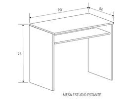 Mesa De Estudio Estante miniatura 4