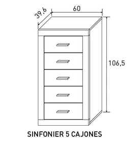 Sinfonier 5 Cajones miniatura 2