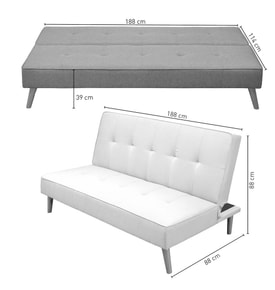 Sofá 3 Plazas Color Gris miniatura 5