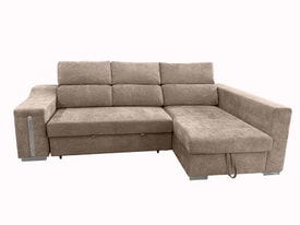 Chaise Longue 3 Plazas Color Beige miniatura 2