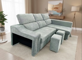 Chaise Longue 3 Plazas Color Gris