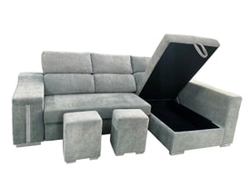 Chaise Longue 3 Plazas Color Gris miniatura 3